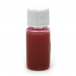 Оцветител (пигмент) за смола за заскрежен ефект на алкохолна основа цвят червен -10 мл