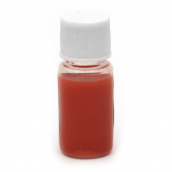 Alcohol-Based Resin Pigment for Frosted Effect, Orange Red Color, 10 ml
