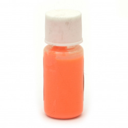 Флуоресцентен оцветител (пигмент) за смола за заскрежен ефект на алкохолна основа цвят оранжев -10 мл