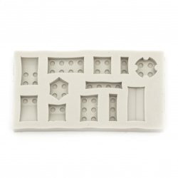 Stoc epuizat. Primeste notificare pe email cand produsul revine in stoc Mold / matriță din silicon / constructor de plăci 123x67x13 mm