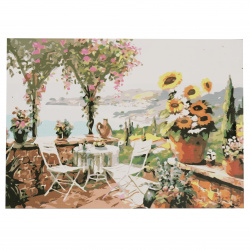 Set pictură după cifre 30x40 cm - Summer Garden Q1232