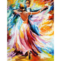 Σετ ζωγραφικής με αριθμούς 40x50 cm - Ερωτευμένοι με τον χορό Ms8632
