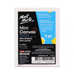 Mini Primed Canvas with Frame MM, 6x8 cm - 2 pieces