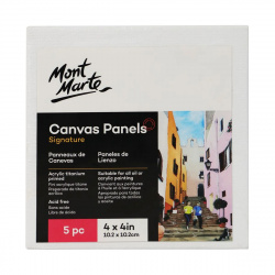 MM Signature Canvas Panels, 10.2x10.2 cm - Pack of 5