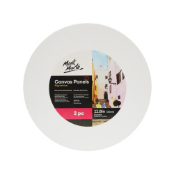 Ασταρωμένος καμβάς Mont Marte Canvas Panels Pack 2 Round 30 εκ. - 2 τεμάχια