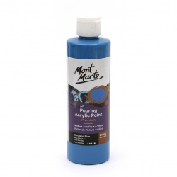 Mont Marte Acrylic Pouring Paint, 240 ml - Cerulean Blue
