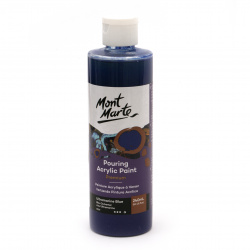 Mont Marte Acrylic Pouring Paint, 240 ml - Ultramarine Blue