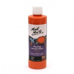 Mont Marte Acrylic Pouring Paint, 240 ml - Orange