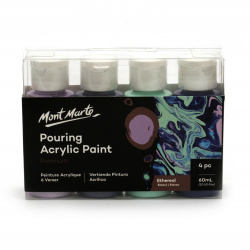 Mont Marte Acrylic Pouring Paint, Set 4 colors, 60 ml - Ethereal