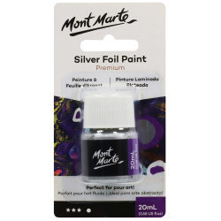 Vopsea pentru aurire Mont Marte Silver Foil Paint 20 ml