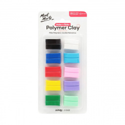 Set de argilă polimerică MM Make n Bake Polymer Clay -10 bucăți