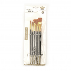 Set of 5 Synthetic Fiber Brushes
