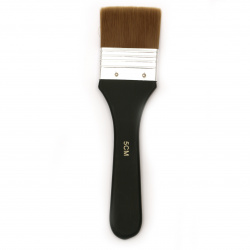 Flat Brush with Synthetic Hair, 5 cm