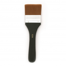 Flat Brush with Synthetic Hair, 6 cm