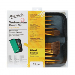 Mont Marte Watercolour Brush Set in Case - 11 Pieces