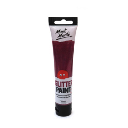 Χρώμα με χρυσόσκονη MM Glitter Paint 75ml Hot Pink
