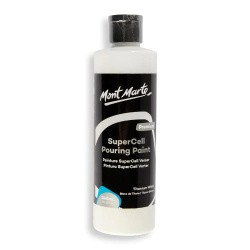 Mont Marte Super Cell Acrylic Pouring Paint, White, 240 ml 
