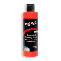 Mont Marte Super Cell Acrylic Pouring Paint, Cadmium Red, 240 ml