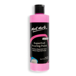 Mont Marte Super Cell Acrylic Pouring Paint, Hot Pink, 240 ml