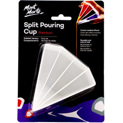 MM Plastic Split Pouring Cup with 4 Sections