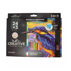 Watercolor Pencils 24 Colors + 4 Neon Colors + 2 Metallic Colors + Brush and Sharpener Mondete Creative