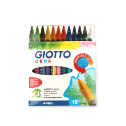 Giotto Washable Crayons - 12 Colors