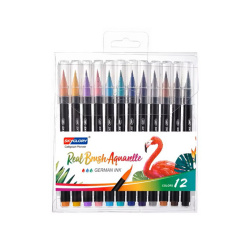 Watercolor Brush Markers, SkyGlory - Set of 12 Colors