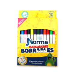 Markere colorate - 12 bucăți