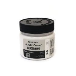 Ακρυλικό Χρώμα Maries Υψηλής Ποιότητας 100 ml – Λευκό Τιτανίου, Άριστη Καλυπτικότητα & Λεία Υφή για Καλλιτέχνες, Σπουδαστές και DIY Χειροτεχνίες