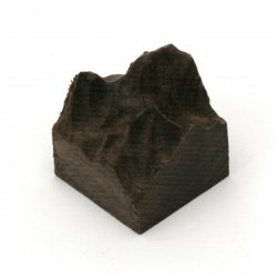 Βουνοκορφή  / προσομοίωση σχήματος βουνού από μασίφ ξύλο για εγκατάσταση σε εποξική ρητίνη/ υγρό γυαλί  20x9 ~ 22x20 mm
