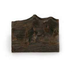 Mountain Peak / Simulated Mountain Shape Made from Solid Sandalwood for Embedding in Epoxy Resin, 30x10~22x15 mm