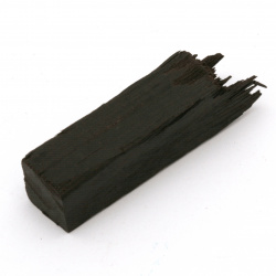 Piece of Solid Ebony Wood for Embedding in Epoxy Resin, 9x9x35~40 mm