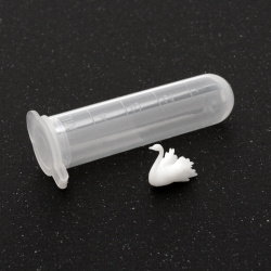 3D Swan Figurine / Three-dimensional Micro Accessory for Embedding in Epoxy Resin, size 8.5x8.8 mm
