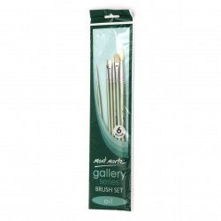 MM Gallery Series Oil Paint Brush Set - 6 Brushes