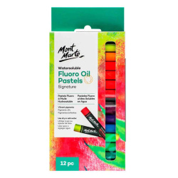 Παστέλ λαδιού Mont Marte Watersoluble Fluoro Oil Pastels 12 τεμάχια