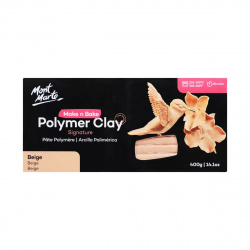 Полимерна глина MM Make n Bake Polymer Clay 400 грама - Beige телесен