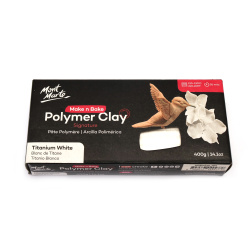 Polymer clay Mont Marte Make n Bake  400 grams - Titanium White