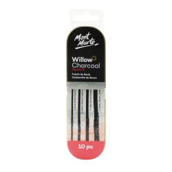 Комплект тънки въглени за рисуване MM Willow Charcoal in Tin 10 броя