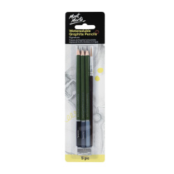 Set of MM Watersoluble Graphite Pencils, 5 pieces