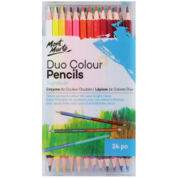 Комплект цветни двустранни моливи MM Duo Colour Pencils 24 броя
