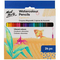 Set creioane acuarela MM Watercolor Pencils 24 buc