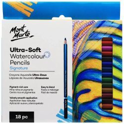 Меки акварелни моливи MM Ultra-Soft Watercolour Pencils 18 броя