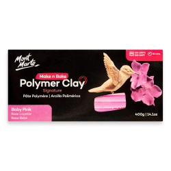 Πολυμερικός πηλός Mont Marte Make n Bake Polymer Clay 400 γραμμάρια baby pink