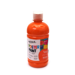 Τέμπερα για αφίσες Mont Marte Poster Paint 500 ml - πορτοκαλί-κίτρινο χρώμα