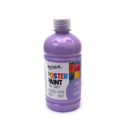 Τέμπερα για αφίσες Mont Marte Poster Paint 500 ml - ανοιχτό μωβ χρώμα