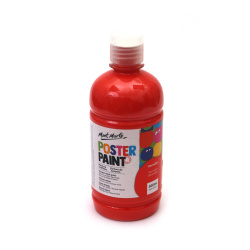 Τέμπερα για αφίσες Mont Marte Poster Paint 500 ml - Vermilion