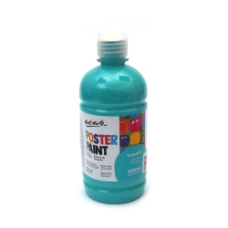 Τέμπερα για αφίσες Mont Marte Poster Paint 500 ml - τιρκουάζ χρώμα