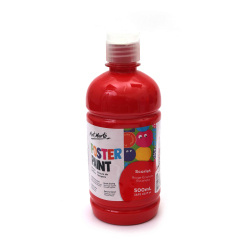 Τέμπερα για αφίσες Mont Marte Poster Paint 500 ml - κόκκινο
