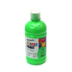 Τέμπερα για αφίσες Mont Marte Poster Paint 500 ml - χρώμα fluoro πράσινο
