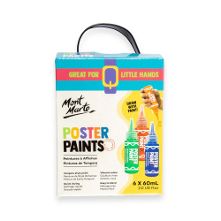 Σετ χρώματα για αφίσες Mont Marte Poster Paint Set 6 χρώματα x60 ml